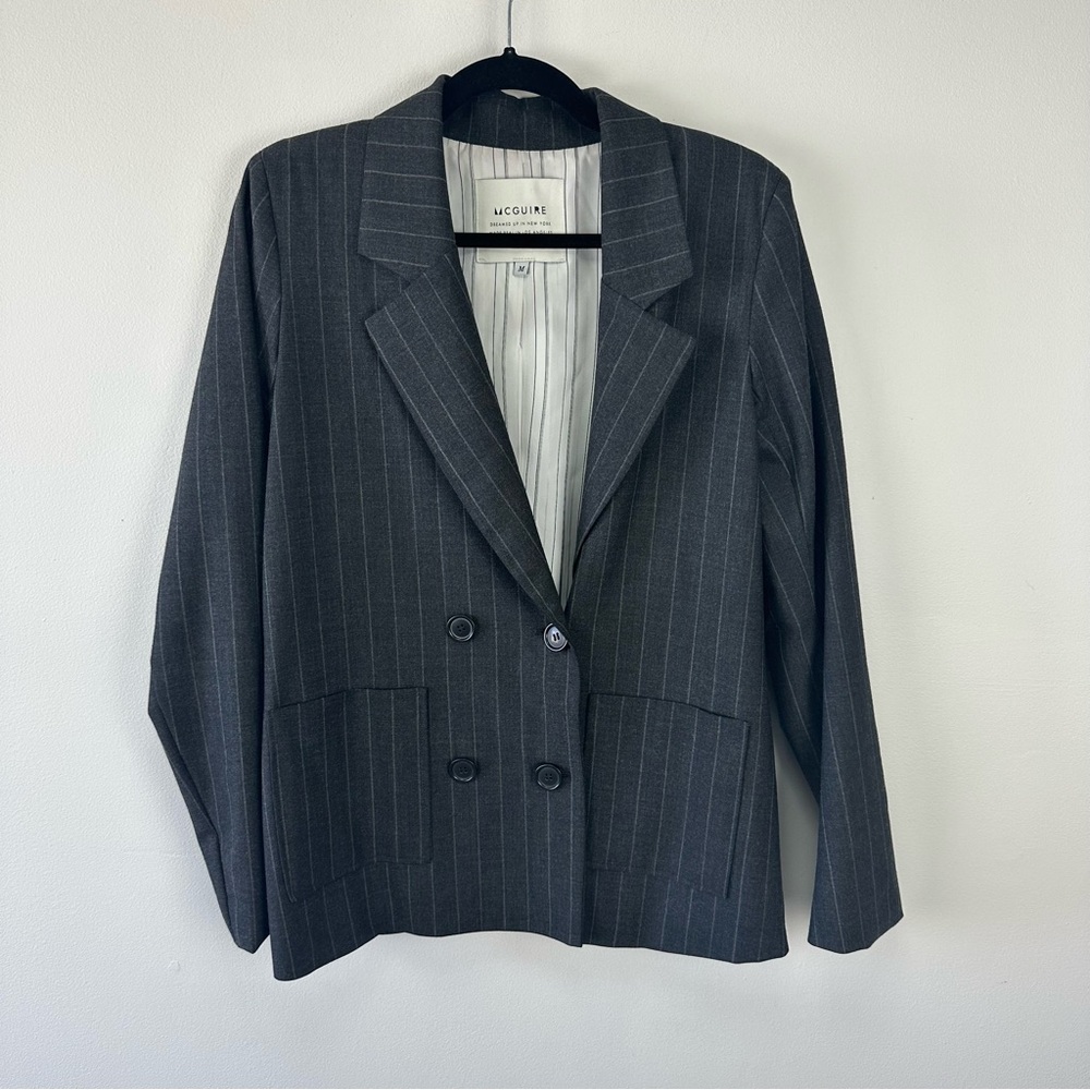 McGuire 9 to 5 Striped Wool Blazer
